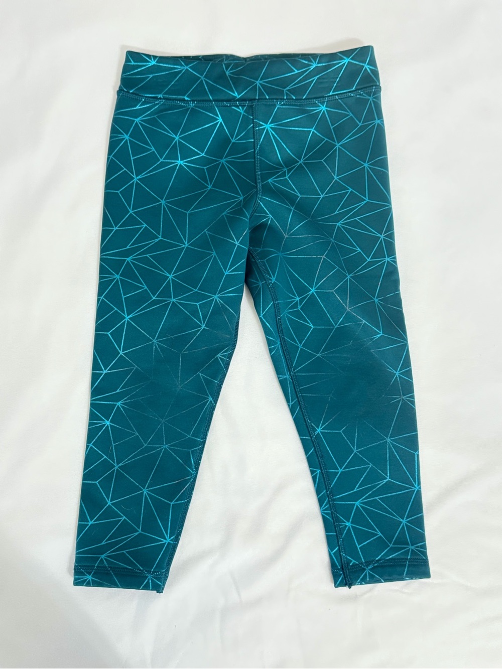 jumping beans Teal Geometric fleece lined Kids Leggings